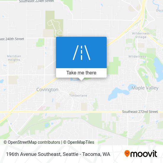 196th Avenue Southeast map