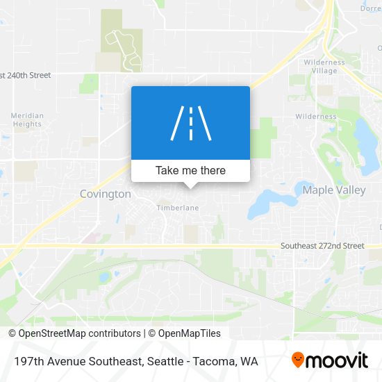 197th Avenue Southeast map