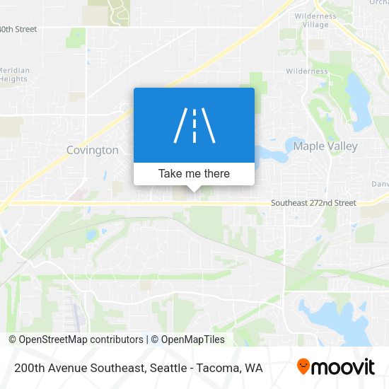 200th Avenue Southeast map