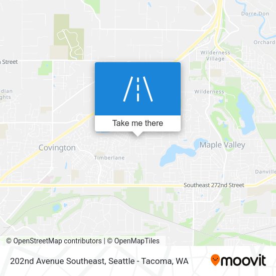Mapa de 202nd Avenue Southeast