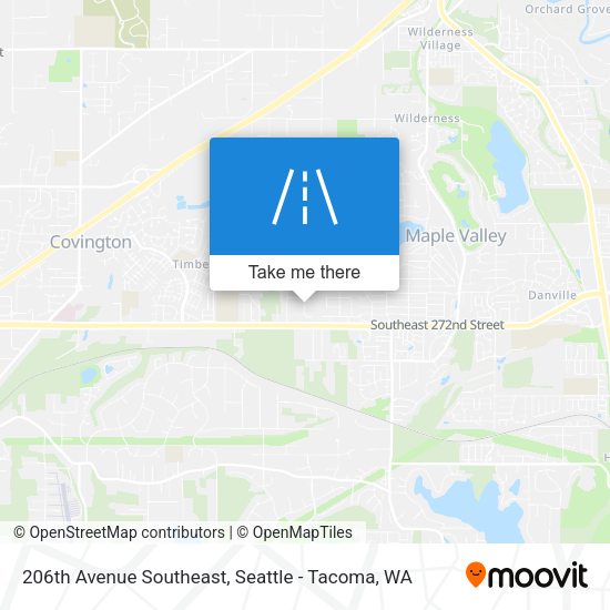 206th Avenue Southeast map