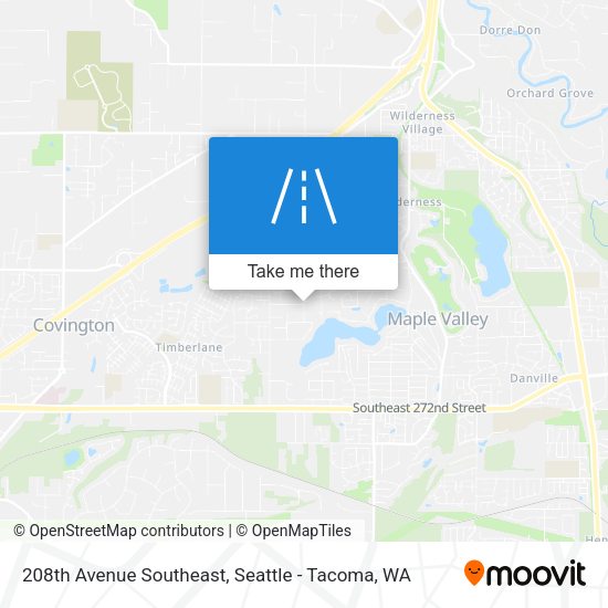 208th Avenue Southeast map
