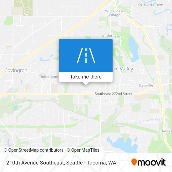 210th Avenue Southeast map