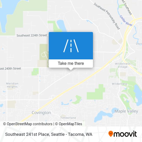 Southeast 241st Place map
