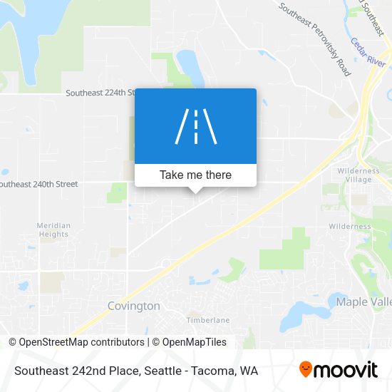 Southeast 242nd Place map