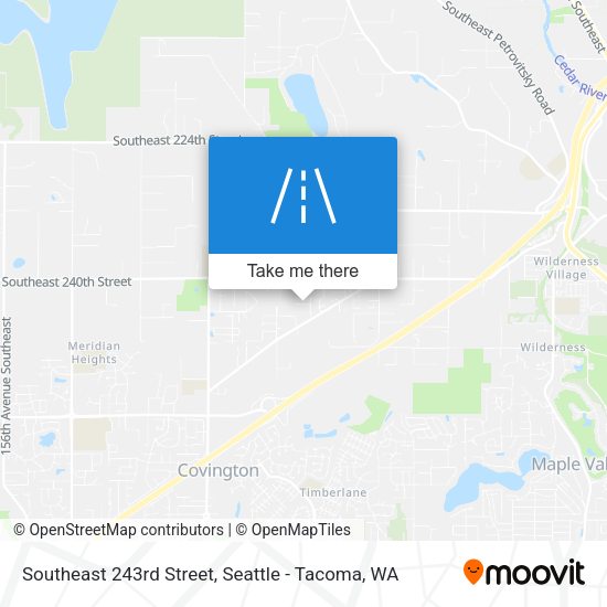 Southeast 243rd Street map
