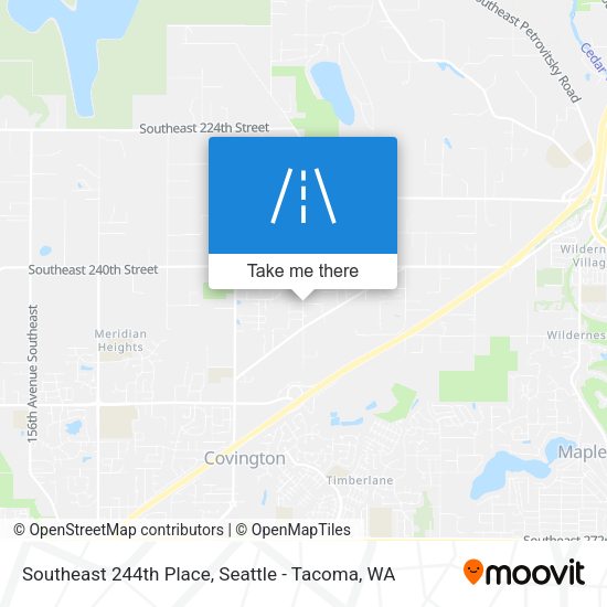 Southeast 244th Place map