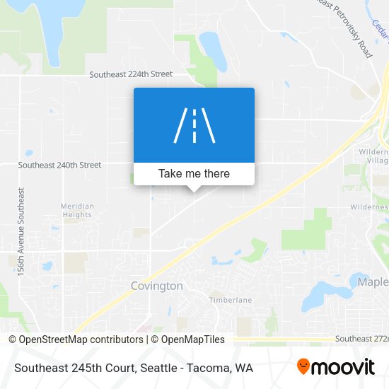 Southeast 245th Court map