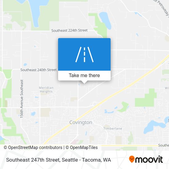 Southeast 247th Street map