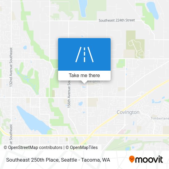 Southeast 250th Place map