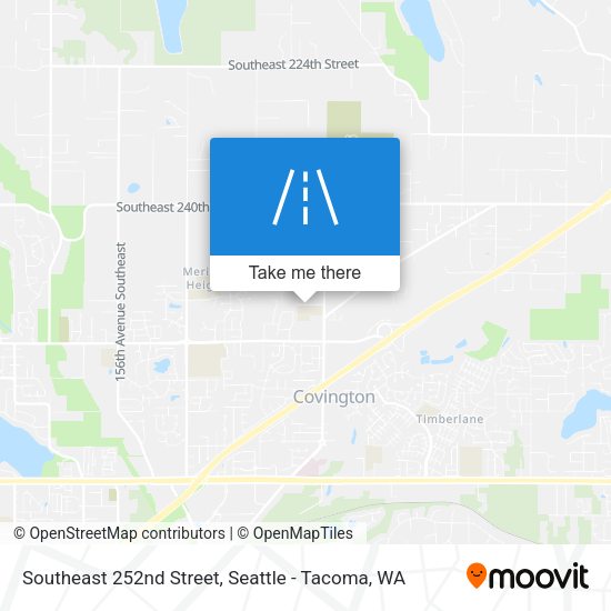 Southeast 252nd Street map