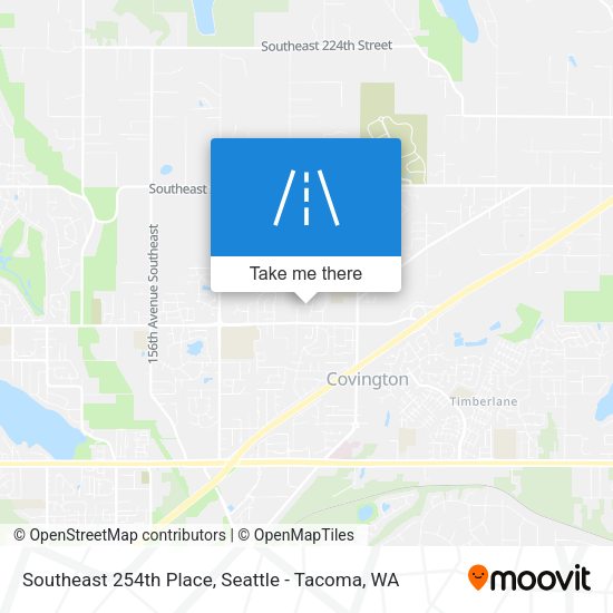 Southeast 254th Place map