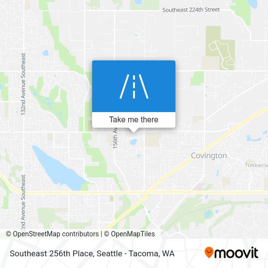 Southeast 256th Place map