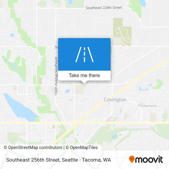 Southeast 256th Street map