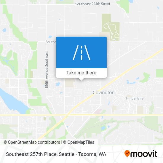 Southeast 257th Place map