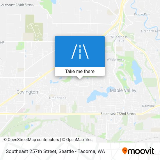 Southeast 257th Street map
