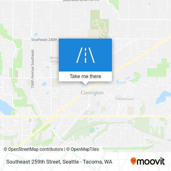 Southeast 259th Street map