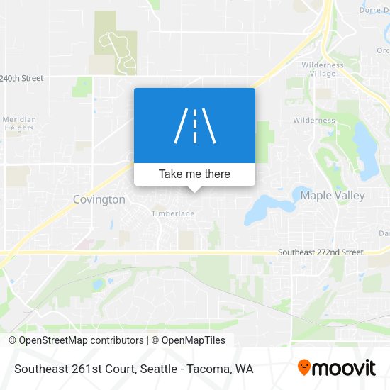 Southeast 261st Court map