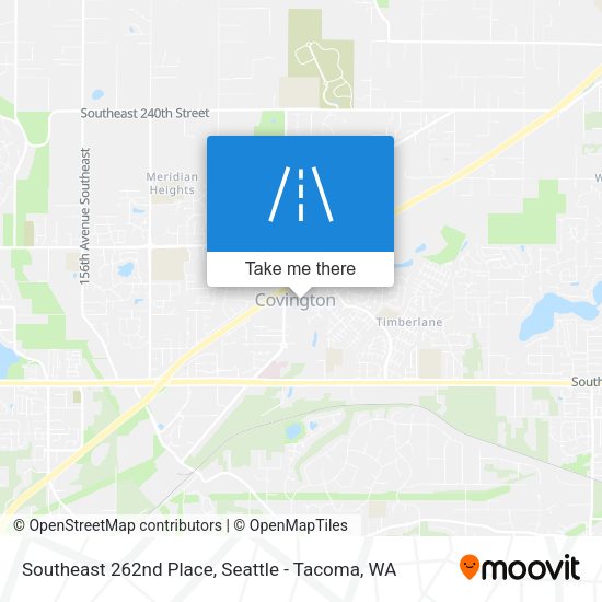 Southeast 262nd Place map