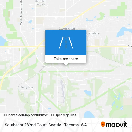 Southeast 282nd Court map