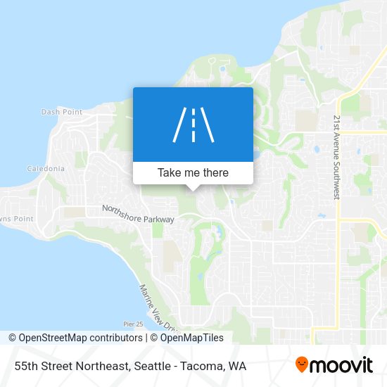 55th Street Northeast map