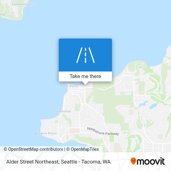 Mapa de Alder Street Northeast