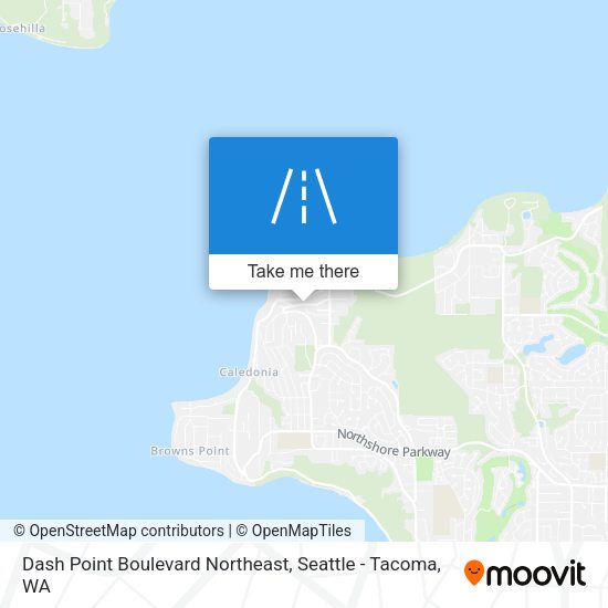 Dash Point Boulevard Northeast map