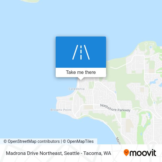 Madrona Drive Northeast map