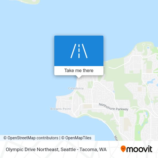 Olympic Drive Northeast map