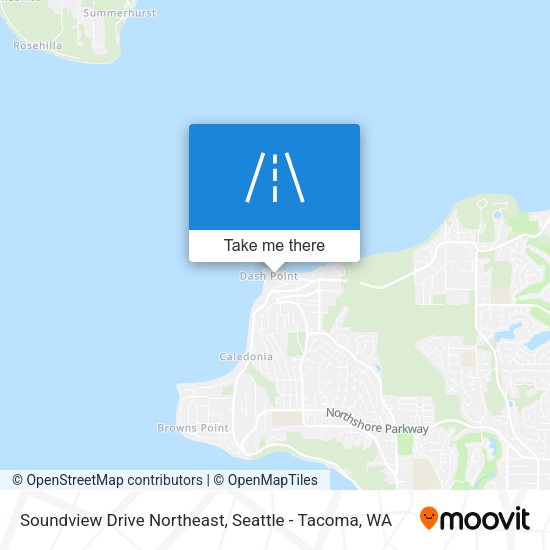 Soundview Drive Northeast map
