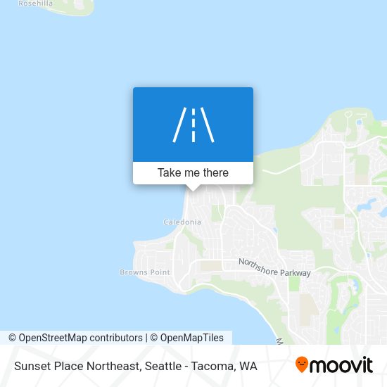Mapa de Sunset Place Northeast