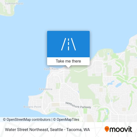 Mapa de Water Street Northeast