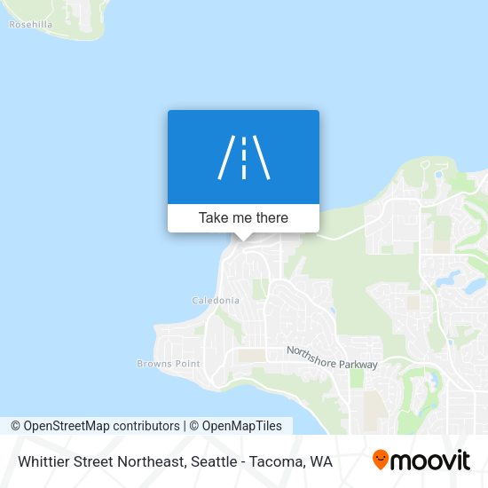 Whittier Street Northeast map