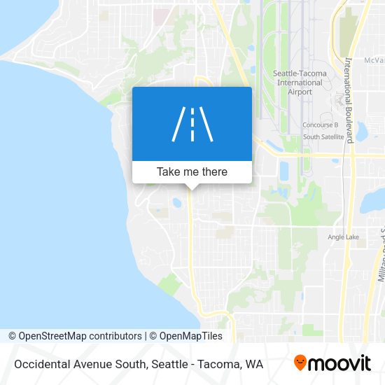 Occidental Avenue South map