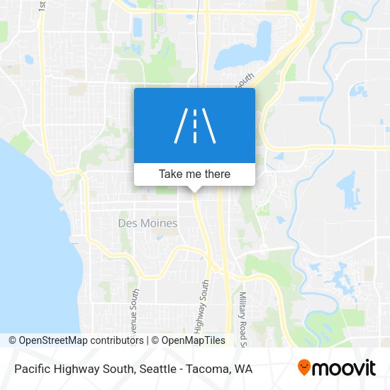 Pacific Highway South map
