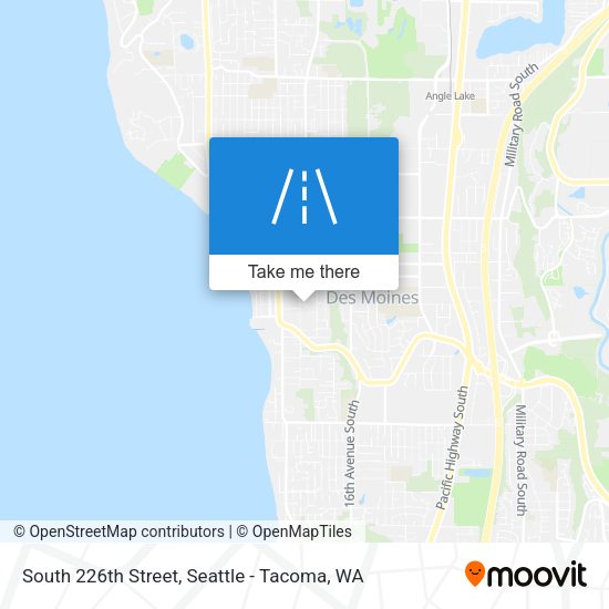 South 226th Street map