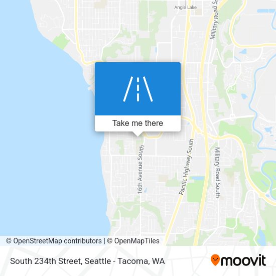 South 234th Street map