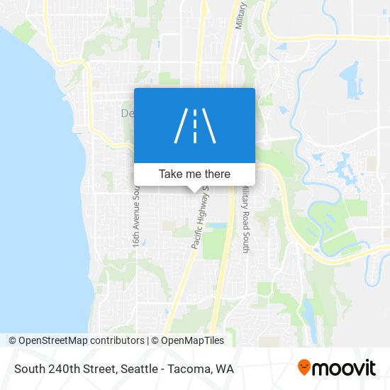 South 240th Street map