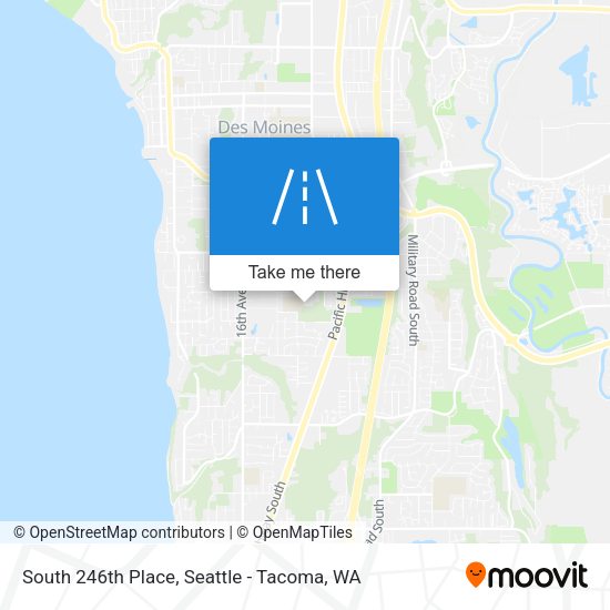 South 246th Place map