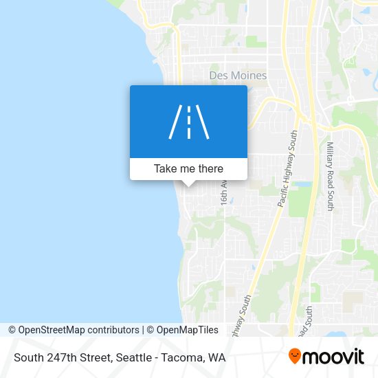 South 247th Street map