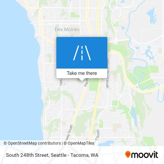 South 248th Street map