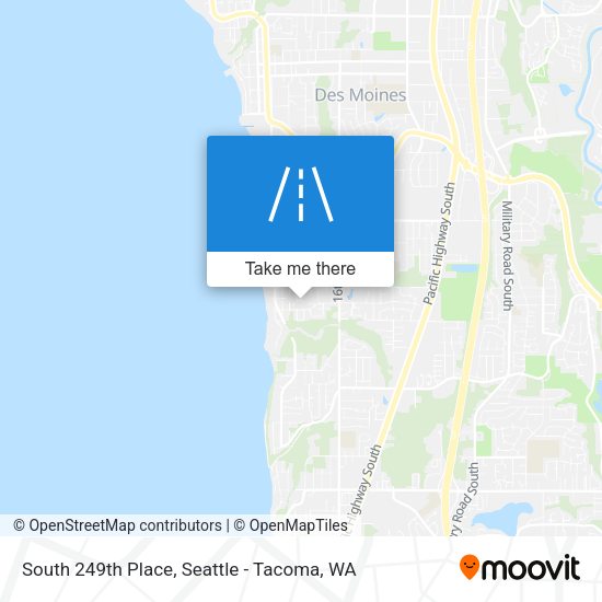 South 249th Place map