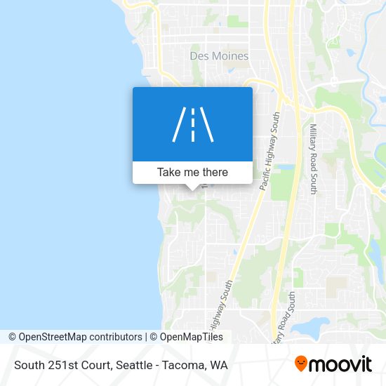 South 251st Court map