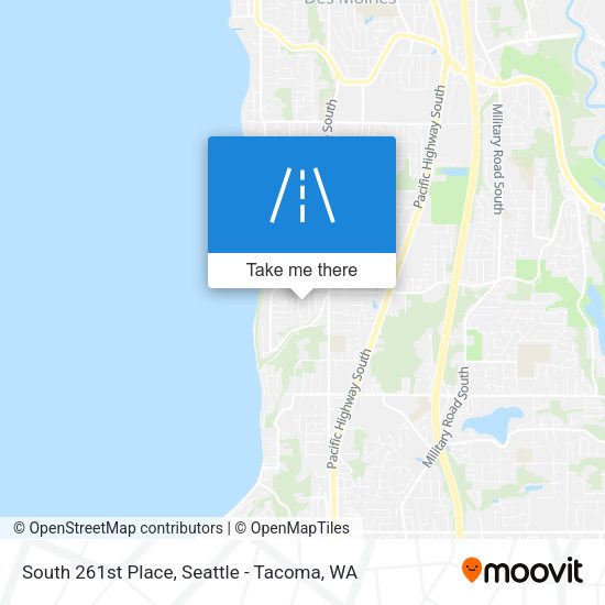 South 261st Place map