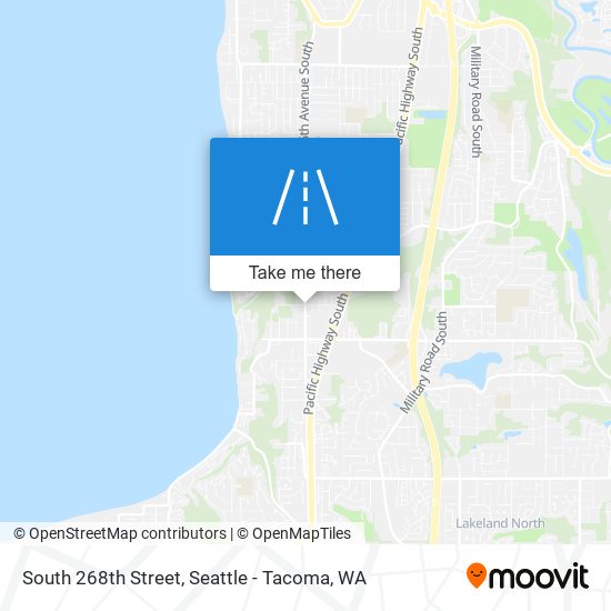 South 268th Street map