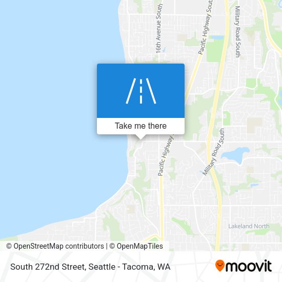 South 272nd Street map
