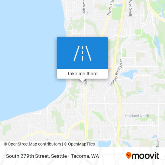 South 279th Street map