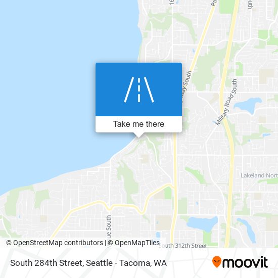 South 284th Street map