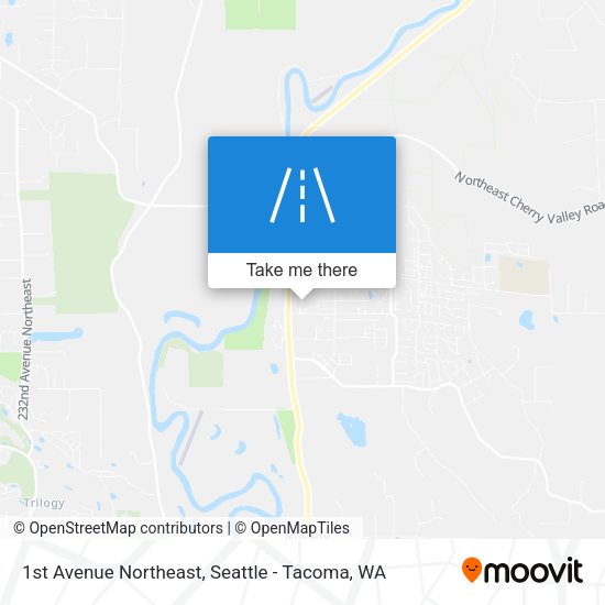1st Avenue Northeast map