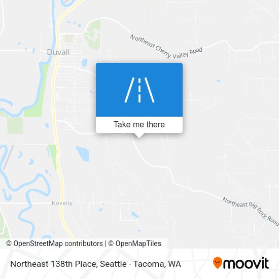 Northeast 138th Place map